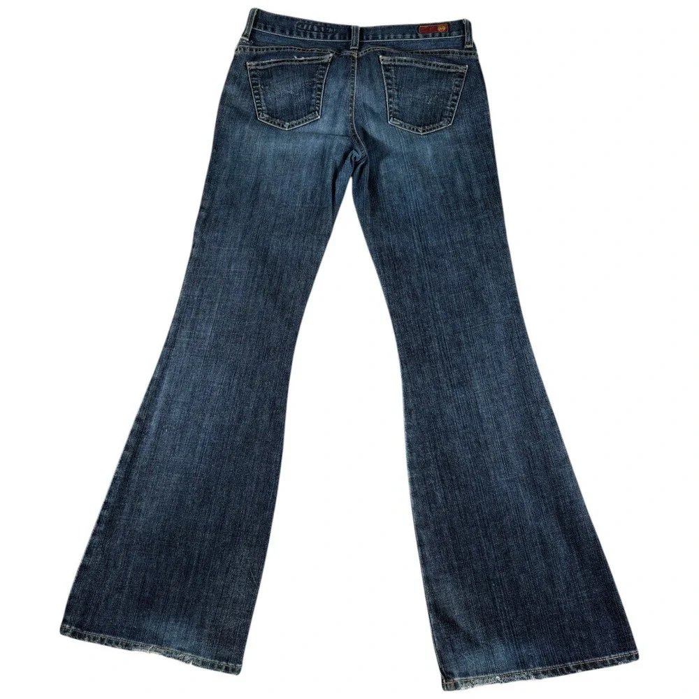 AG Adriano Goldschmied The Legend Flare Jeans Women 31 Regular Blue Denim Cotton